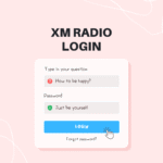xm radio login