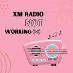 xm radio not working